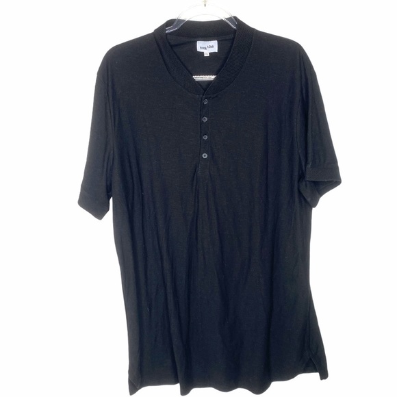 NWOT Frank and Oak Black Henley - Picture 2 of 11